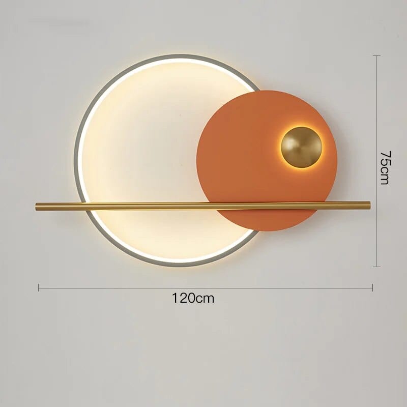 Applique Murale Nordique Chic | Marco Lucetti 120cm orange