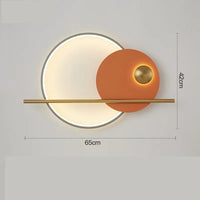 Applique Murale Nordique Chic | Marco Lucetti 65cm orange