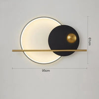 Applique Murale Nordique Chic | Marco Lucetti 95cm black