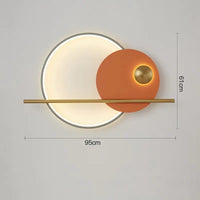 Applique Murale Nordique Chic | Marco Lucetti 95cm orange