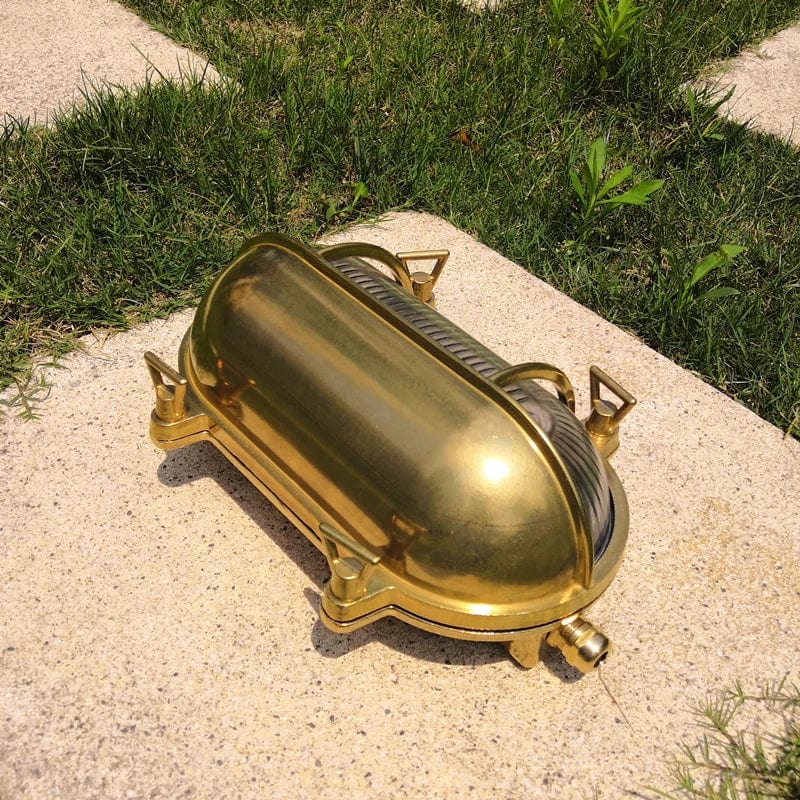 Applique Murale Nordique Cuivre Vintage en Verre Extérieur IP44 LED Étanche Salle de Bain Miroir Escalier Lumière Loft Style Wandlamp - Édition Exclusive | Marco Lucetti