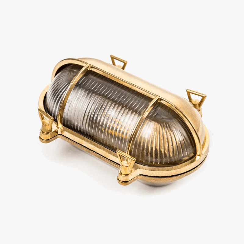 Applique Murale Nordique Cuivre Vintage en Verre Extérieur IP44 LED Étanche Salle de Bain Miroir Escalier Lumière Loft Style Wandlamp - Édition Exclusive | Marco Lucetti