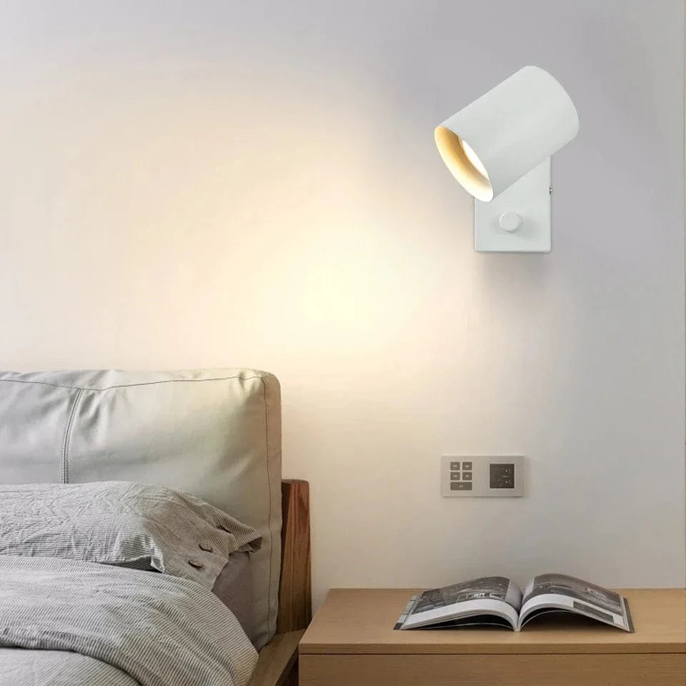 Applique Murale Nordique d'Intérieur - Design Premium avec Interrupteur Rotatif et Prise UE | Marco Lucetti