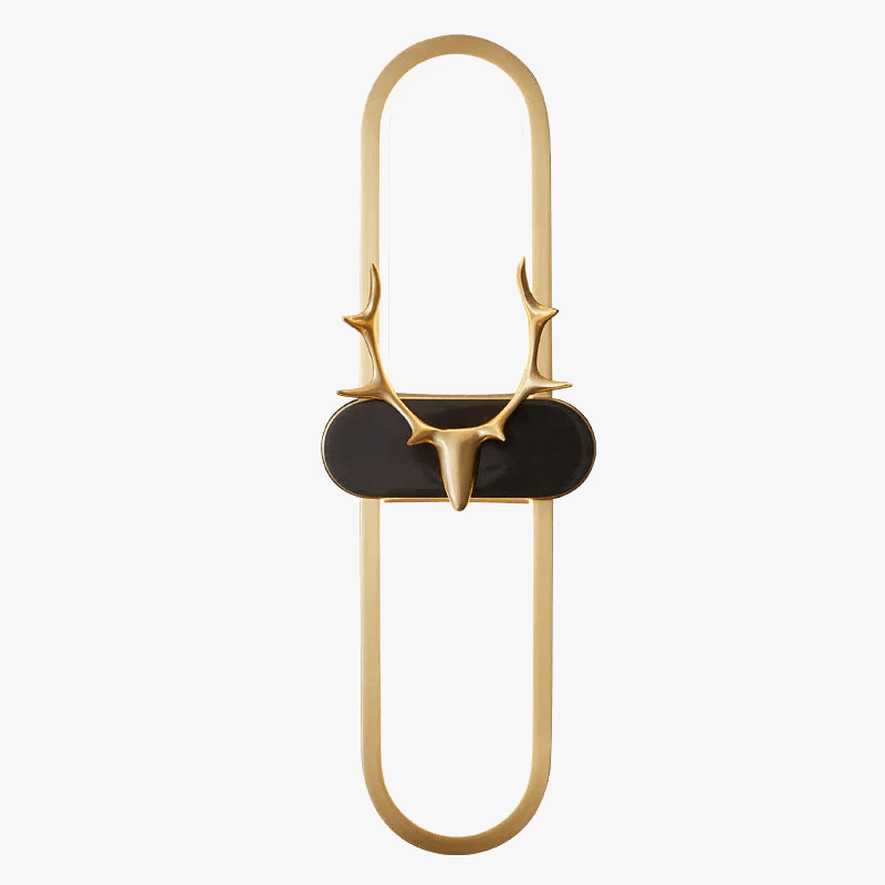 Applique murale nordique de style moderne - Tête de cerf en cuivre - Gradation | Marco Lucetti 40 cm / 3 températures de couleur