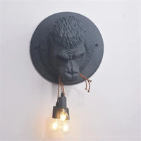 Applique murale nordique design avec motifs singuliers de gorilles | Marco Lucetti