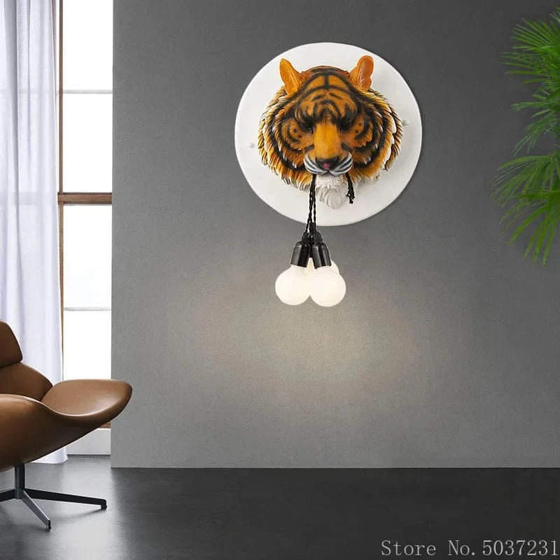 Applique murale nordique design en résine et or - Forme animaux | Marco Lucetti