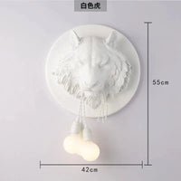 Applique murale nordique design en résine et or - Forme animaux | Marco Lucetti BLANC / Blanc chaud (2700-3500K)