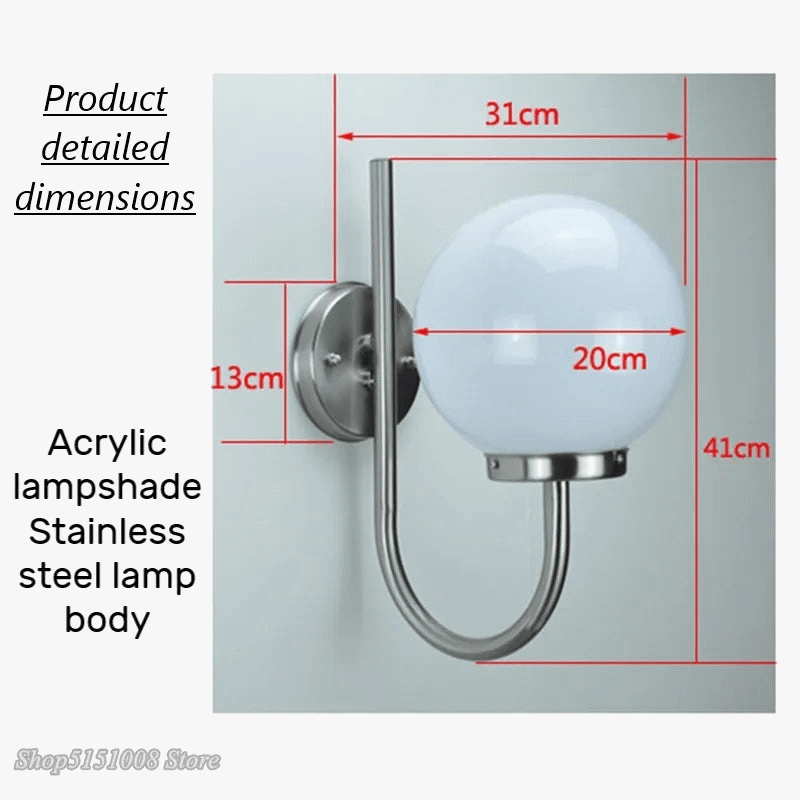 Applique Murale nordique en Acrylique LED Décorative | Marco Lucetti