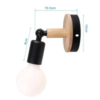 Applique murale nordique en bois avec abat-jour métal | Marco Lucetti Modèle 12