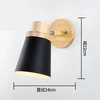 Applique murale nordique en bois avec abat-jour métal | Marco Lucetti Modèle 8