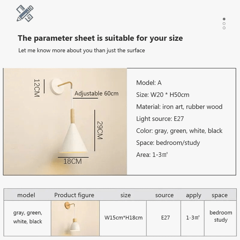 Applique murale nordique en bois avec style scandinave | Marco Lucetti