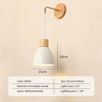 Applique murale nordique en bois avec style scandinave | Marco Lucetti Blanc 15cm