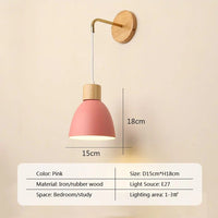 Applique murale nordique en bois avec style scandinave | Marco Lucetti Rose 15cm