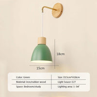 Applique murale nordique en bois avec style scandinave | Marco Lucetti Vert 15cm