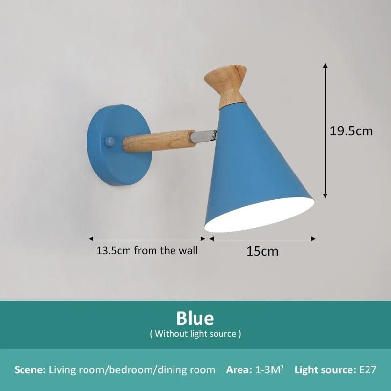 Applique murale nordique en bois naturel | Marco Lucetti Bleu