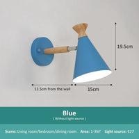 Applique murale nordique en bois naturel | Marco Lucetti Bleu