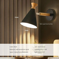 Applique murale nordique en bois naturel | Marco Lucetti Noir