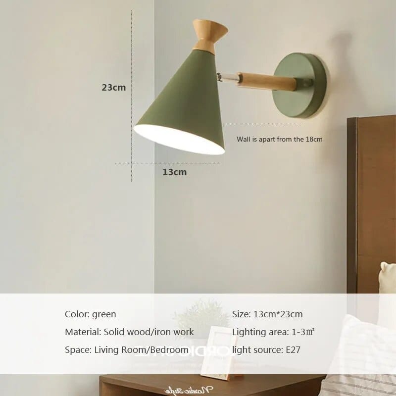 Applique murale nordique en bois naturel | Marco Lucetti Vert
