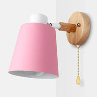 Applique murale nordique en bois pour chambre avec interrupteur - Disponible en 6 couleurs | Marco Lucetti Rose(AE存量)****** / CHINE