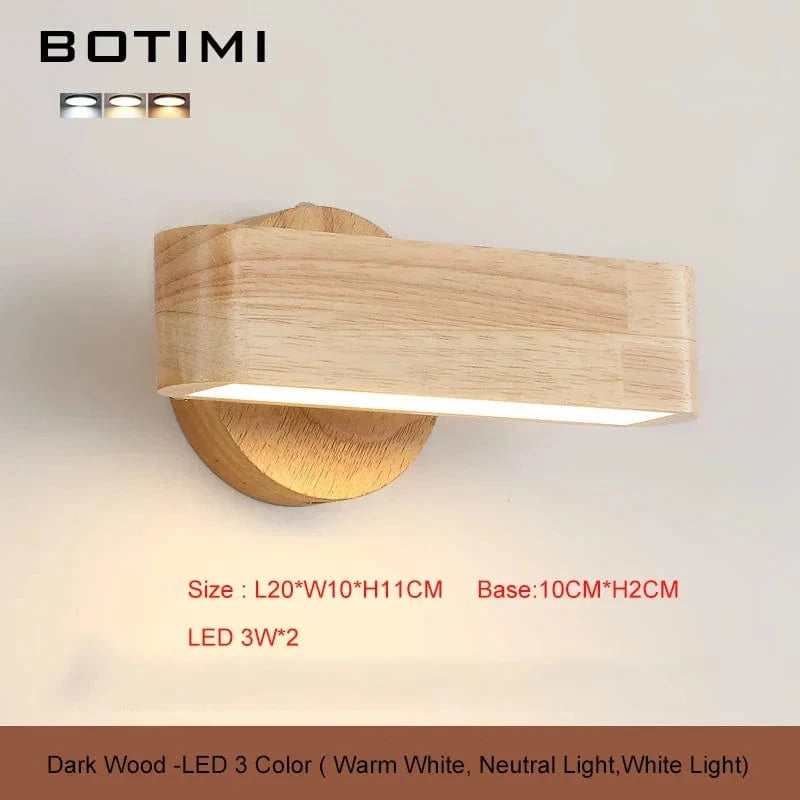 Applique murale nordique en bois rectangulaire | Marco Lucetti A-Bois clair