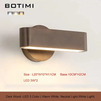 Applique murale nordique en bois rectangulaire | Marco Lucetti A-Bois foncé