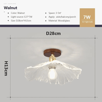 Applique murale nordique en bois & verre | Marco Lucetti