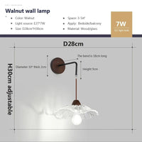 Applique murale nordique en bois & verre | Marco Lucetti B2 / Sans ampoule