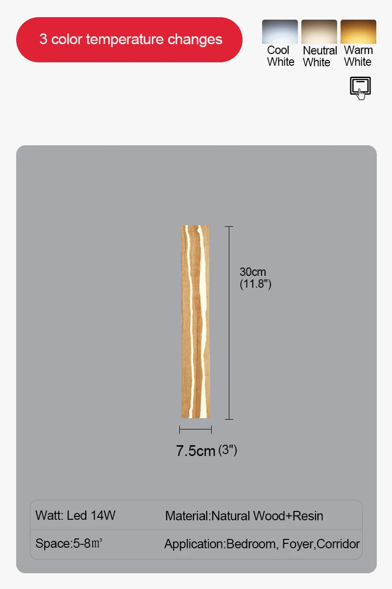 Applique murale nordique en bois vieilli | Marco Lucetti