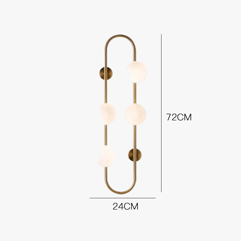 Applique murale nordique en boule de verre. | Marco Lucetti 1