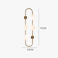 Applique murale nordique en boule de verre. | Marco Lucetti 1