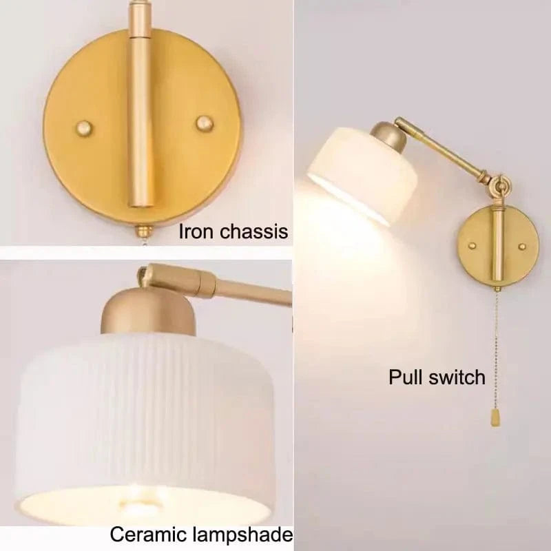 Applique murale nordique en céramique Pivotant Design | Marco Lucetti