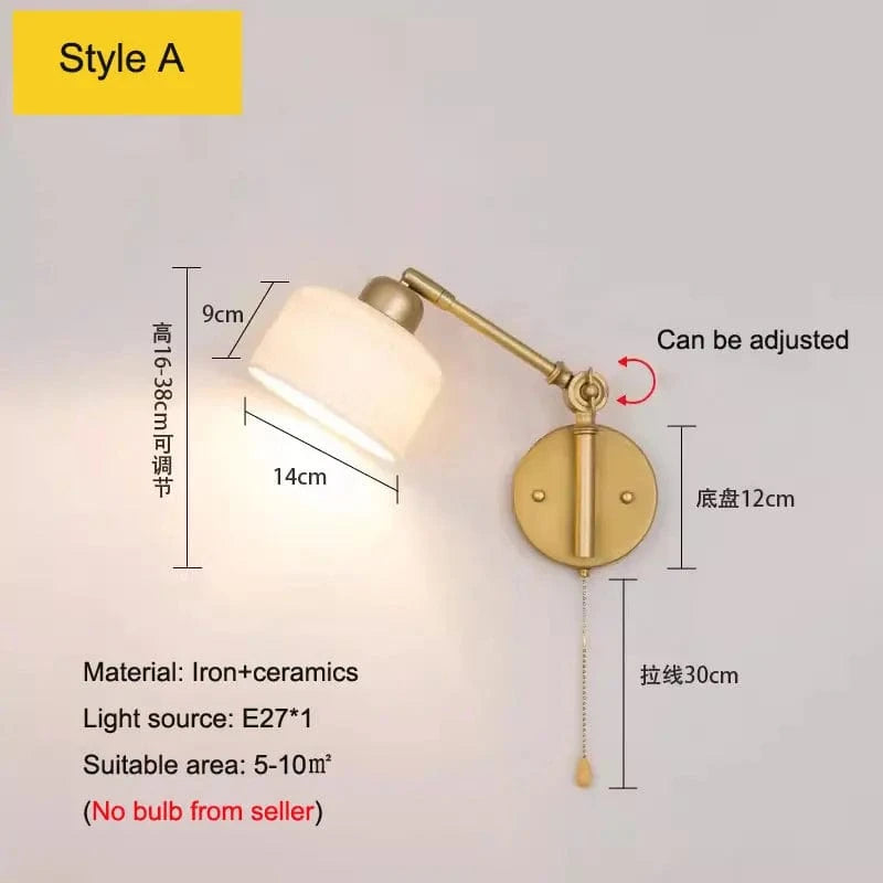 Applique murale nordique en céramique Pivotant Design | Marco Lucetti Style céramique