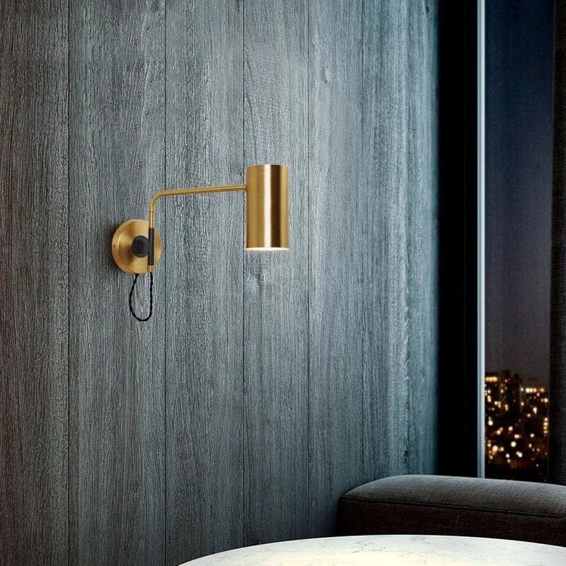 Applique murale nordique en cuivre à bras longs. | Marco Lucetti