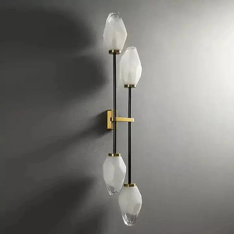 Applique murale nordique en cuivre et laiton avec éclairage LED rétro moderne - Collection Lumina | Marco Lucetti