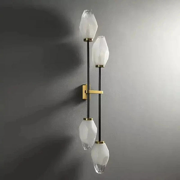 Applique murale nordique en cuivre et laiton avec éclairage LED rétro moderne - Collection Lumina | Marco Lucetti