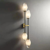 Applique murale nordique en cuivre et laiton avec éclairage LED rétro moderne - Collection Lumina | Marco Lucetti