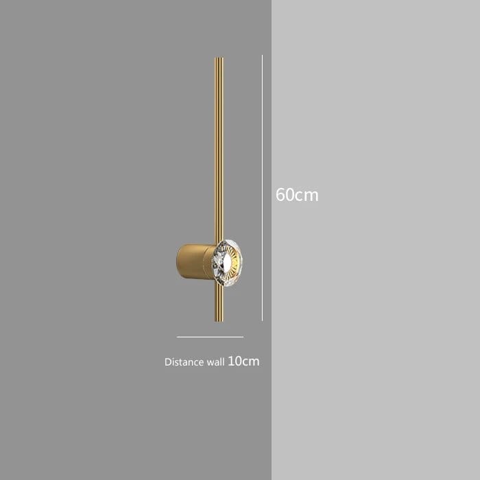 Applique murale nordique en cuivre pour chambre cosy | Marco Lucetti A60cm / 3 couleurs