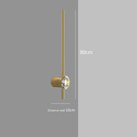 Applique murale nordique en cuivre pour chambre cosy | Marco Lucetti A80cm / 3 couleurs