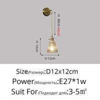 Applique murale nordique en laiton avec miroir en cristal nordique | Marco Lucetti Style F D12x12cm / Blanc chaud (2700-3500K)