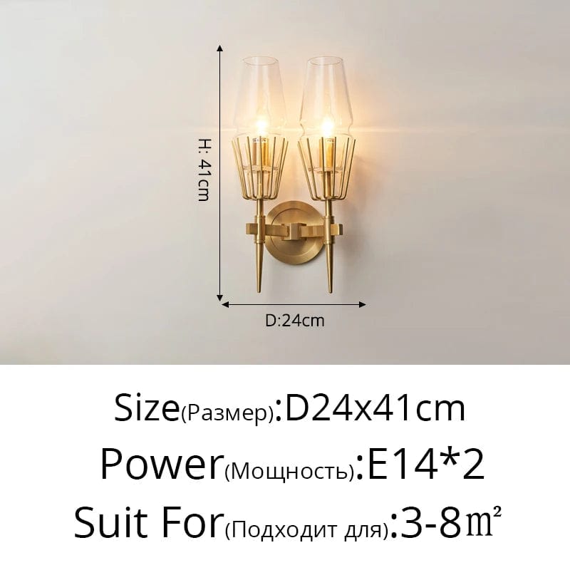 Applique Murale Nordique en Verre de Luxe Scandinave | Marco Lucetti