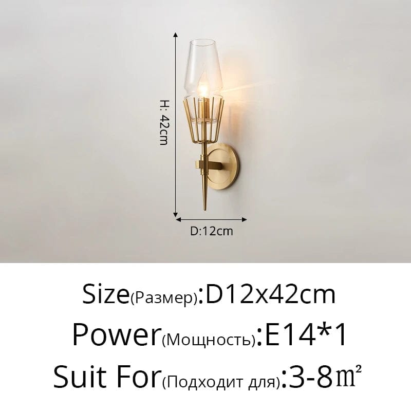 Applique Murale Nordique en Verre de Luxe Scandinave | Marco Lucetti