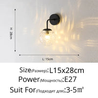 Applique murale nordique en verre doré/noir | Marco Lucetti