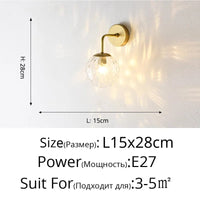 Applique murale nordique en verre doré/noir | Marco Lucetti