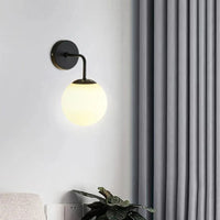 Applique murale nordique en verre doré/noir | Marco Lucetti