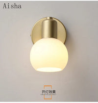 Applique murale nordique en verre doré pour extérieur de pépinière loft | Marco Lucetti