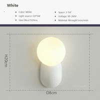 Applique Murale Nordique en Verre et Résine LED pour Maison - Style Scandinave | Marco Lucetti