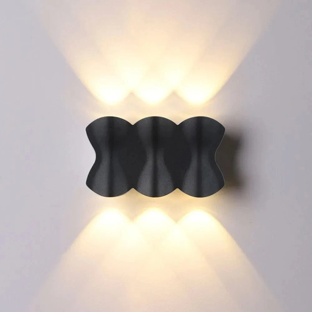 Applique murale nordique étanche – Style moderne pour l'extérieur | Marco Lucetti Modèle B Noir
