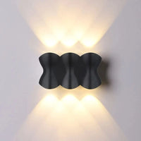 Applique murale nordique étanche – Style moderne pour l'extérieur | Marco Lucetti Modèle B Noir