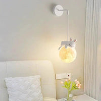 Applique murale nordique lapin et ours blanc pour bébé | Marco Lucetti