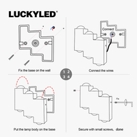 Applique murale nordique LED 10w IP65 étanche - Parfait pour salle de bain, chambre et couloir | Marco Lucetti